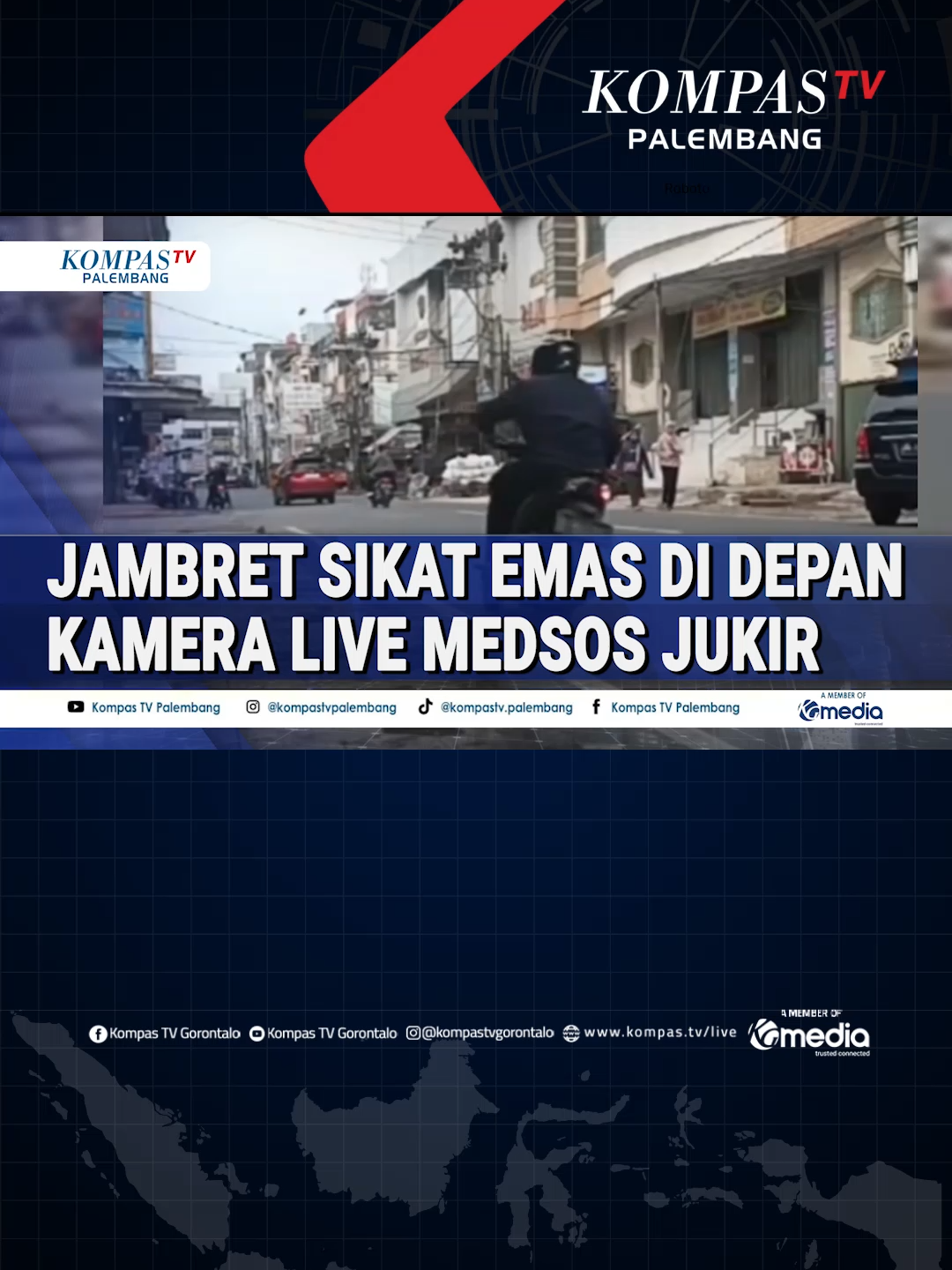 Aksi Jambret Terekam Live Medsos Jukir, Korban Terluka, Emas 6,7 Gram Lenyap #medsos #jukir #jambret