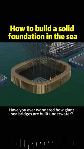 How to build a solid foundation in the sea #knowledge #Science #tiktok 