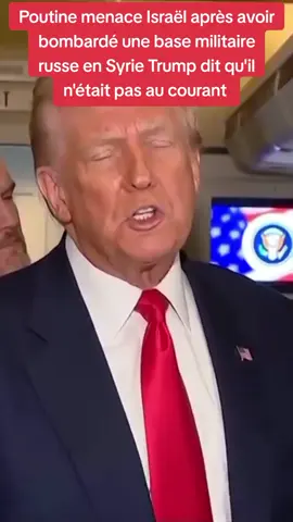 Poutine menace Israël après avoir bombardé une base militaire russe en Syrie #donaldtrump #poutine #israel #syrie #geopolitique 