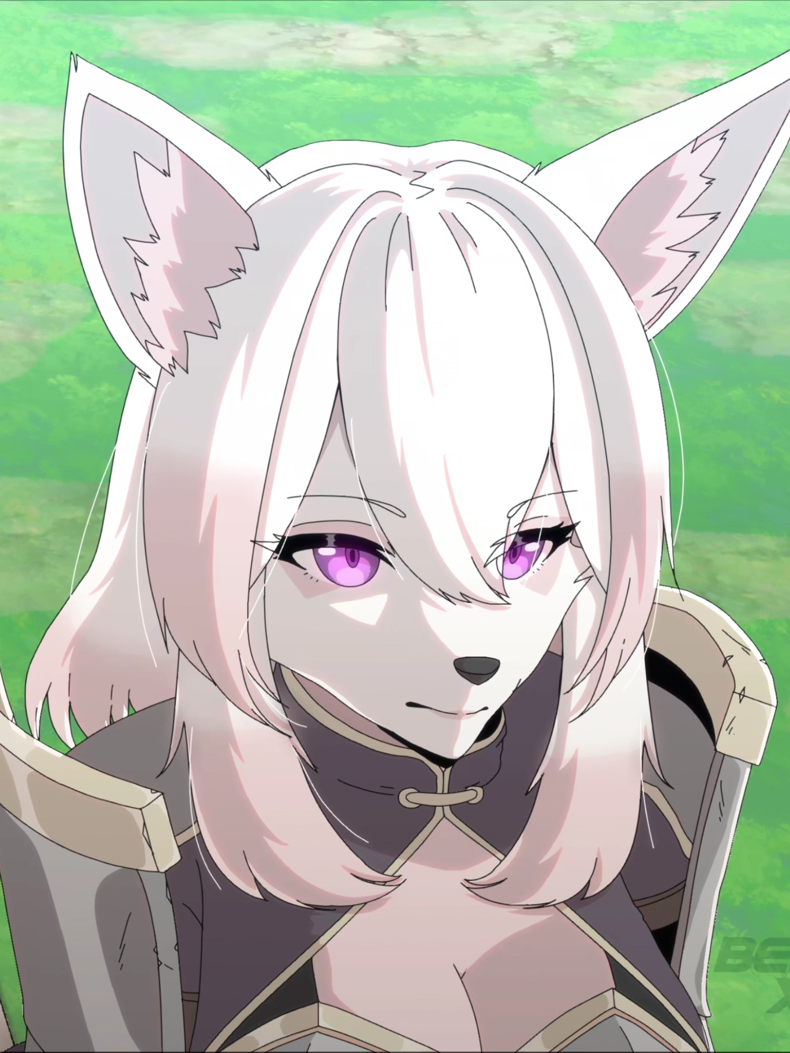 Pet the wolf knight gf :3 #animation #2danimation #oc