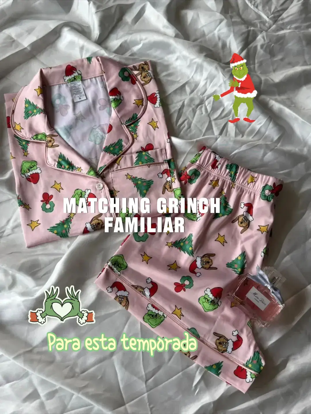 Pijamas Navideñas 🎄🎅 CAMISA M/CORTA Y SHORT Material:  ✔️ Seda Premium con diseño. Niñ@s: T4 - T14: 65.00 Dama S - M - L: 70.00 Varón S - M - L: 75.00 Pack familiar: 200.00 #pijamafamiliar #grinch #pijamas #familia #navidad 