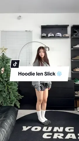 Áo xinh lắm cạ nhàaa ❄️ @THE SLICK WAY #xuhuong #phoidonu #aohoodie #aolen #aolennu 