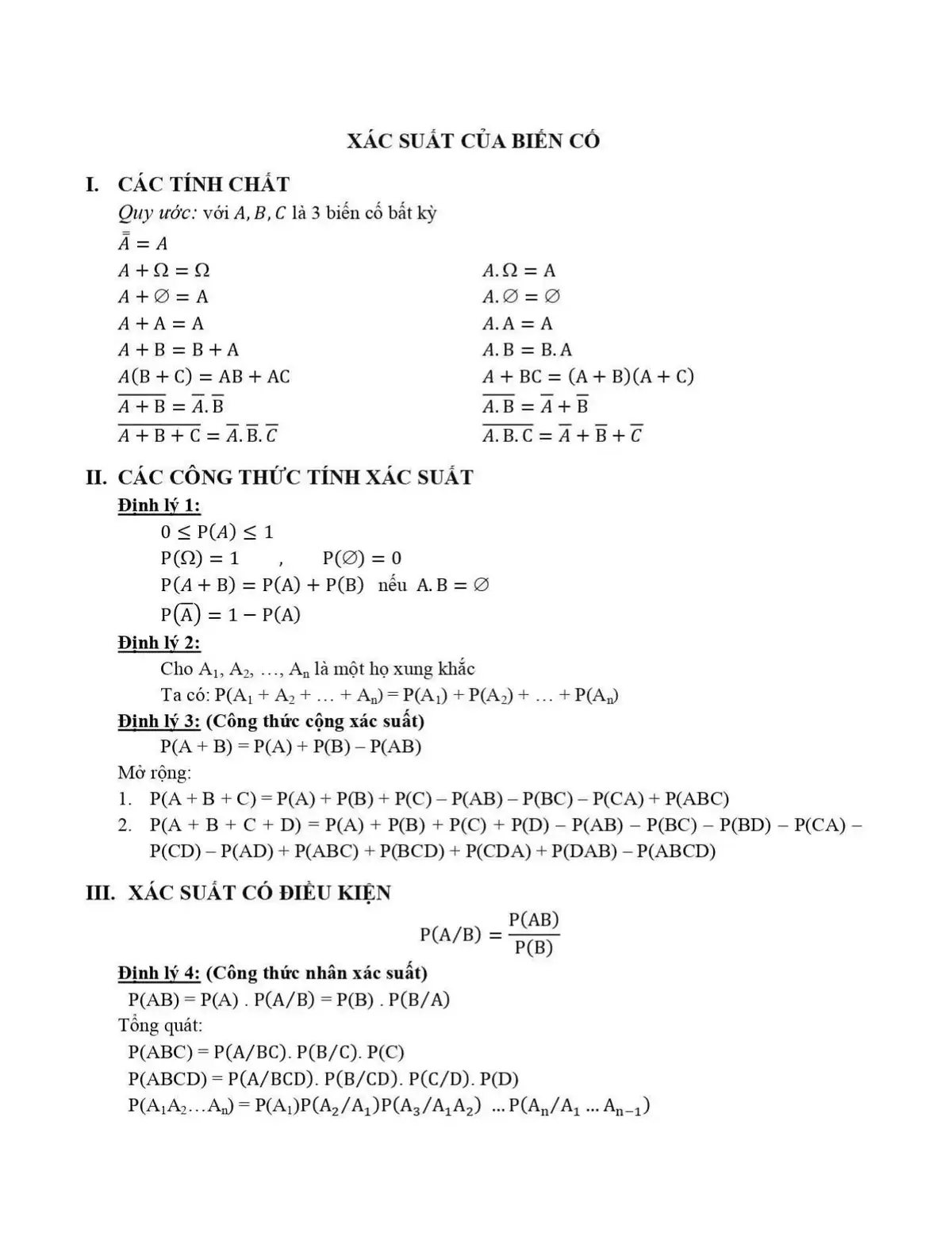 Công Thức Xác Suất Thông Kế  Cho bạn nào cần nha #xstk #daihoccogivui #hoctap #chamchi #toan 