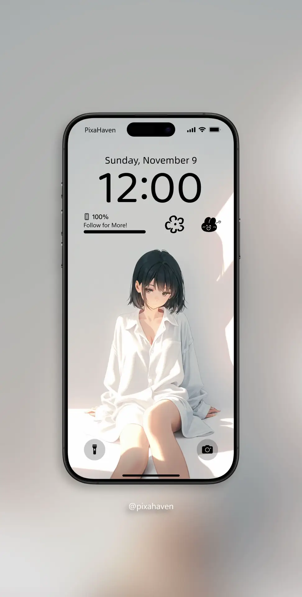 #anime #wallpaper #aesthetic #aiart #digitalart #phonewallpaper #hdwallpapers #white #black #cute #casual #cozy #lockscreen #viral #fyp #fypシ゚ 