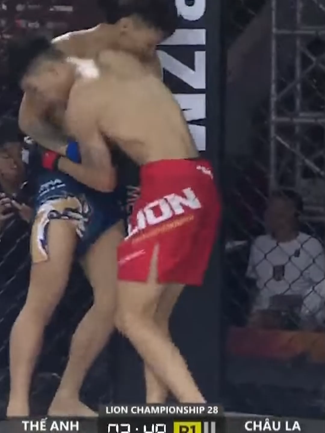 Châu La submission Hà Thế Anh ở hiệp thi đấu thứ nhất #lc28 #lionchampionship28