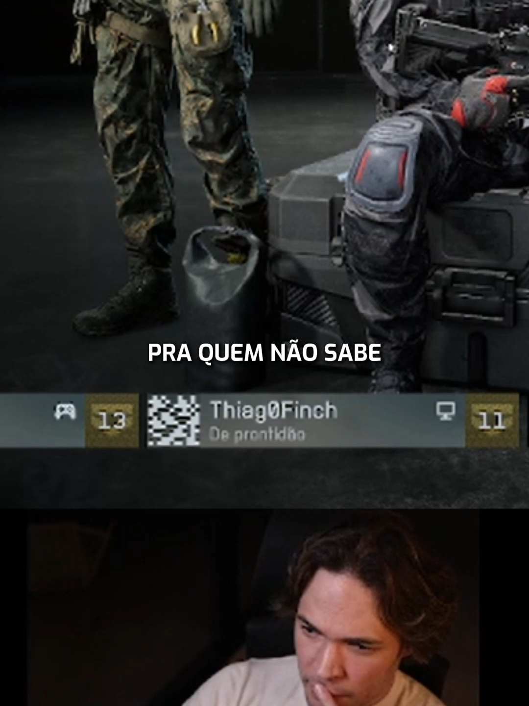 IMAGINA SE ELE NUNCA TIVESSE JOGADO KKKKK @thiagofinch @hypex.cortes#CortesFinchHX #HypeXCortes #gamer #jogos #setup #pc #computador #battlefield #cod #bf #mouse #teclado #fps #codmobile