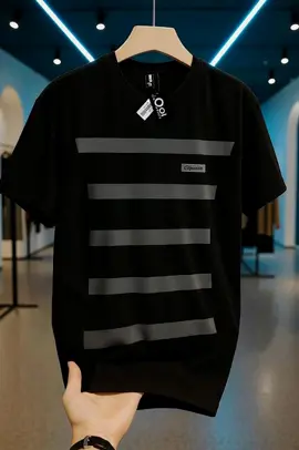 Baju Kaos Pria Motif Salur Garis- garis T-Shirt Distro pria lengan pendek bahan katun combet #bajukaos #kaosdistro #kaosoversize #fyppppppppppppppppppppppp #kaospria 