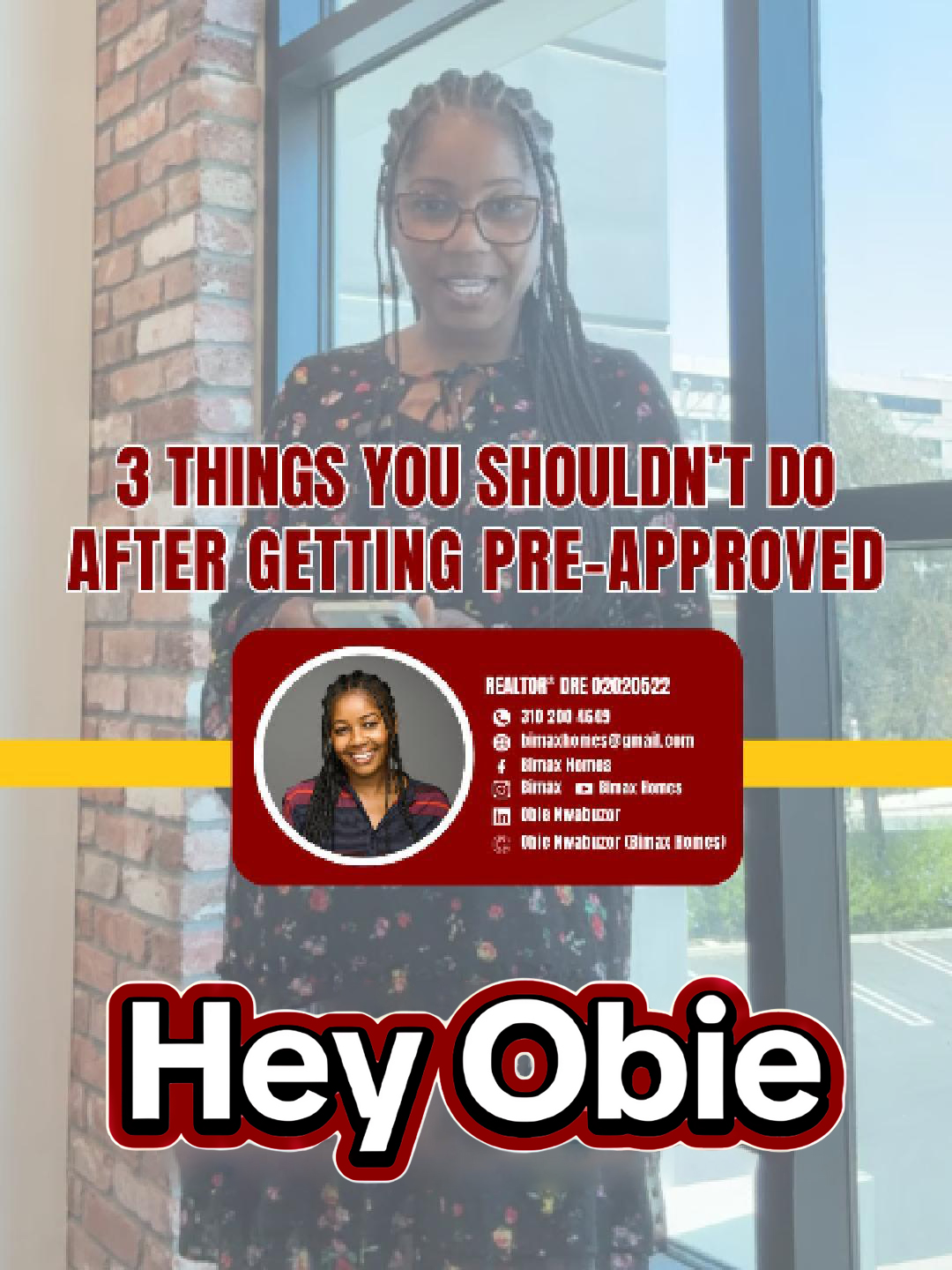 💳🎉 Congrats, you’re reapproved! But here’s the deal — don’t sabotage it before closing! Avoid these common mistakes that could delay or cancel your loan. 💡 📲 Watch to learn what not to do once you’re approved. #OBIE #Saturday #MortgageTips #HomeBuying #LoanApproved #FinanceTips #LosAngeles #Homes #Realtor #RealEstate #Agent #Buy #Sell #Invest #LAHomes #DreamHome #PacificPlayaRealty #LARealtor #RealtorLife #HouseGoals #HeyObie #ObieNwabuzorGroup