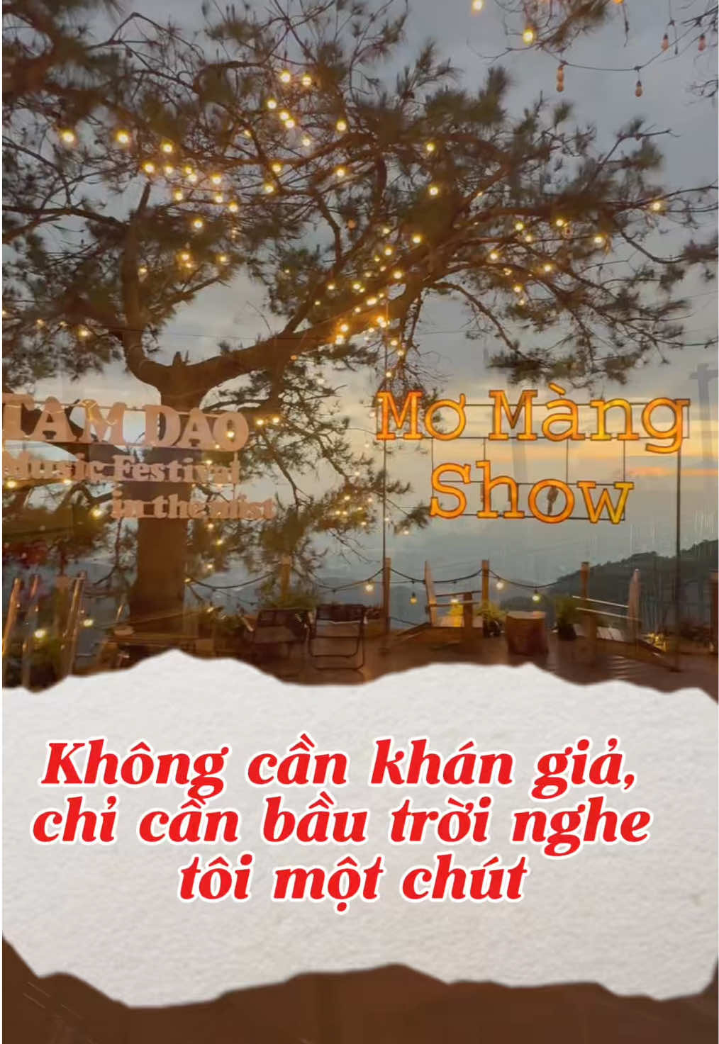 Không cần khán giả, chỉ cần bầu trời nghe tôi một chút#tamdao #momangshow #xh #90s #momangcoffee 