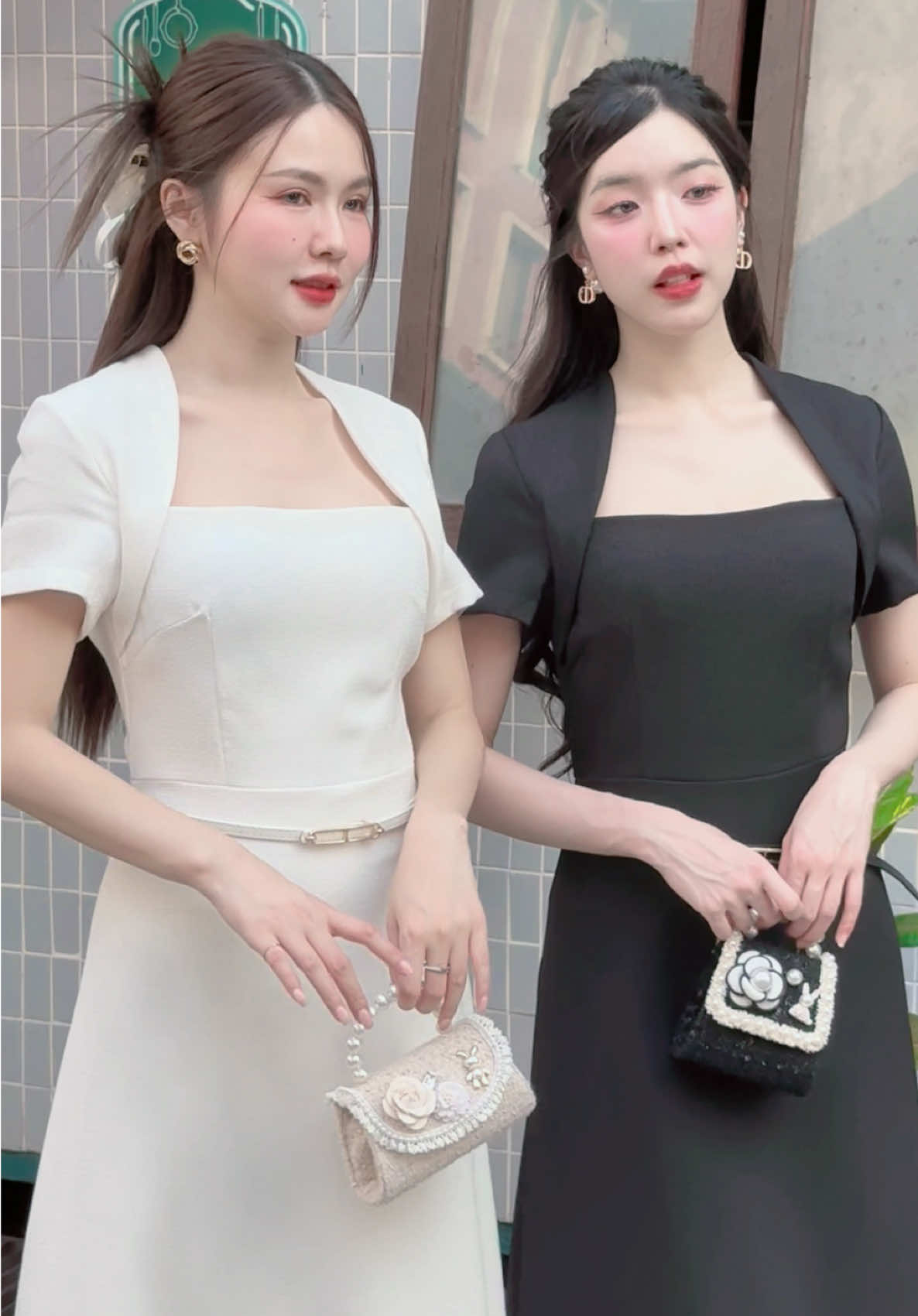 เดรสยาวผ้าทวิสต์ งานสวยมาพร้อมเข็มขัด งานลัคชูต้องห้ามพลาดนะคะ #ชุดเซ็ทสวยๆ #ชุดออกงาน #เดรสยาว #btstudio 