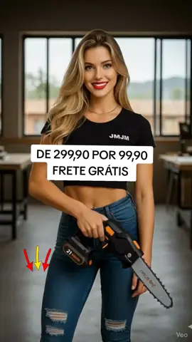 JMJN Mini Motosserra Elétrica #motossera #jardim #jardinagem #madeira #madereira 