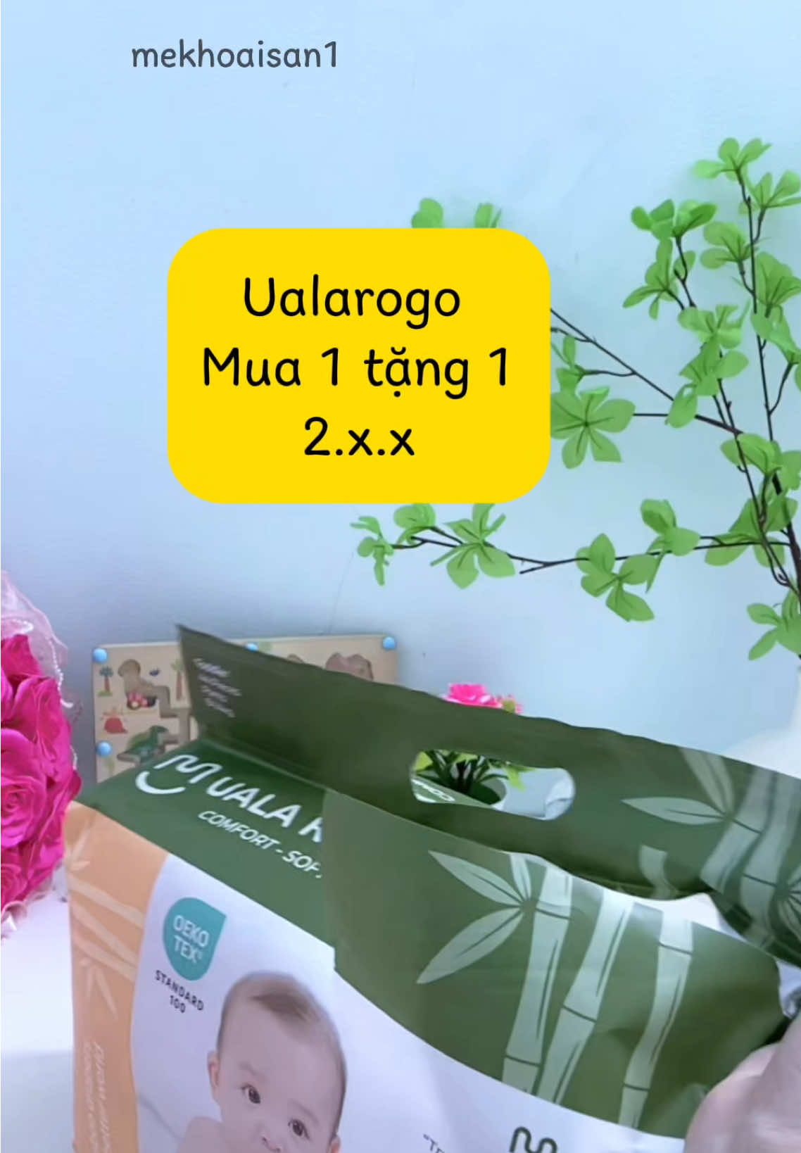 Bỉm ualarogo mua 1b tặng 1 quà gian hàng chính hãng #mecuakhoai16 #mekhoaisan1 #bimchobe #ualarogo #bimualarogo 