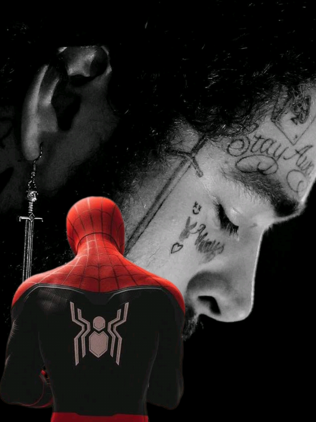 A Doodle A Day ..DAY 154! 😶‍🌫️🕷️🕸️ Drawing SPIDERMAN to POST MALONE 🎶 SUNFLOWER ?? 🤔 (Piece 9 CIVIL WAR!) #fyp #artistsoftiktok #spiderman #sketch #postmalone 