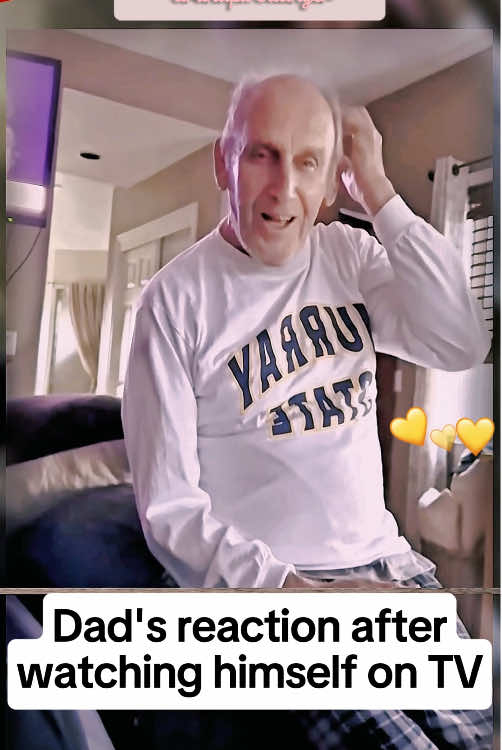 See Grandpa watching himself on TV #grandpa #grandfather #caregiver #alzheimer #dementia 