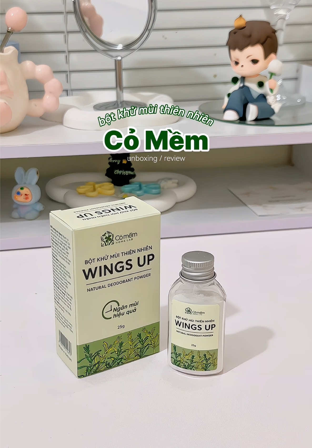 ai sợ dùng dạng xịt bết dính thì thử tham khảo em dạng bột này nha 🌿 #khumuiwingsup #hoinach #hoichan #botkhumui #xuhuong 