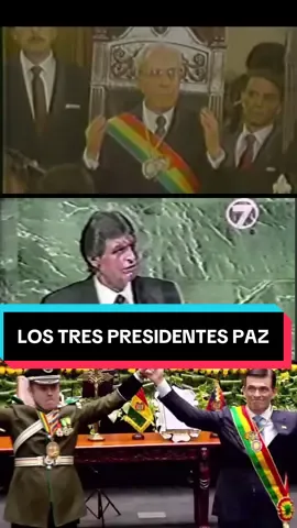 El tercer Paz que asume la Presidencia de Bolivia. Víctor Paz (1952-1956) (1960-1964) (1964) y (1985-1989), Jaime Paz (1989-1993) y @Rodrigo Paz (2025-2030) #bolivia🇧🇴 #politica #historia #lapaz_bolivia🇧🇴 #santacruzdelasierra🇳🇬 