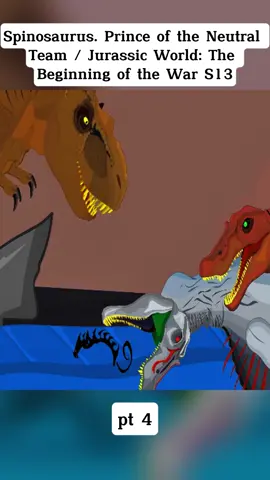 S13 part 4 #animation #jurassic #TREX #war #battle 
