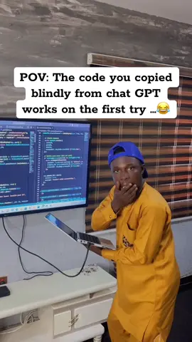 Bro don’t even need to touch it anymore 😂 #chatgpt #coding #programming #webdevelopment #fyp 