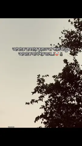 আমাকে ব্যবহার করতে না পারা মানুষ আমাকে সার্থপর বলে..!🤡🗿