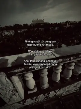 Khói thuốc không làm người ta xấu, và mùi nhang không làm người ta thơm...#tanh08_ #tamtrang #story #sttdoi 