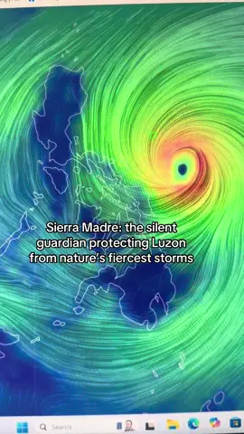 While the winds rage, Sierra Madre stands — the unyielding wall that keeps Luzon safe . Thank you our dear sierra madre! #fy #storm #sieramadre #bagyonguwan #typoonfungwong