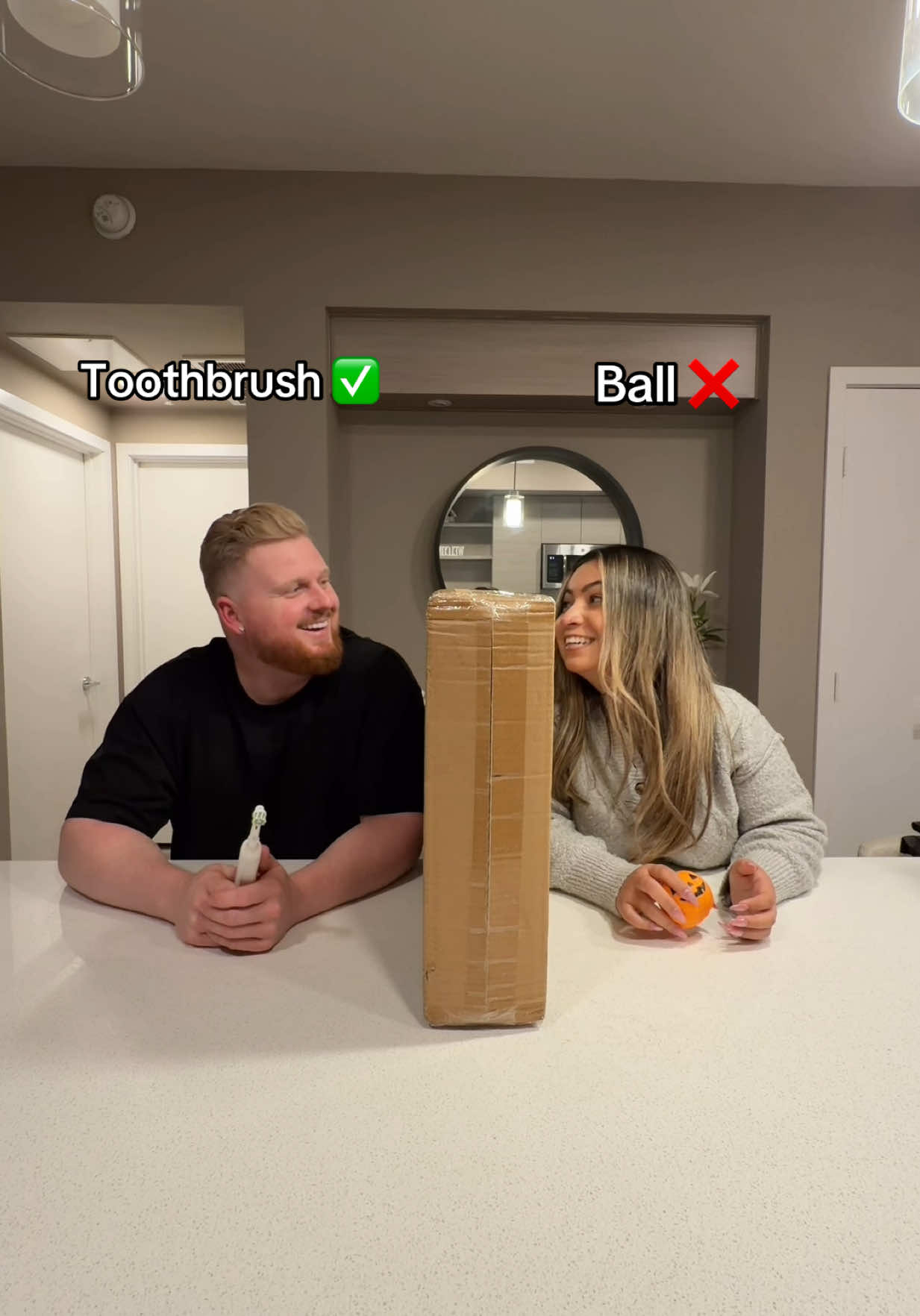 I am such a bad liar! Also, “on us” is our version of pinky promise and we take it very serious 🫡 😂 #challenge 