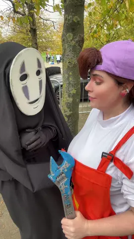 With @Blue as no face #mcmlondon #comiccon #glitchproductions #knightsofguinevere #spiritedaway 