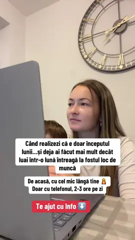 Nu e despre noroc, ci despre decizie. Despre alegerea de a-ți oferi o viață mai bună, fără să ratezi momentele cu copilul tău. ❤️ Dacă și tu vrei să înveți cum poți lucra online, de acasă, scrie „INFO” in comentarii ! #moldovatiktok #ugc #diaspora #romanceinstrainatate #romaniinstrainatate 