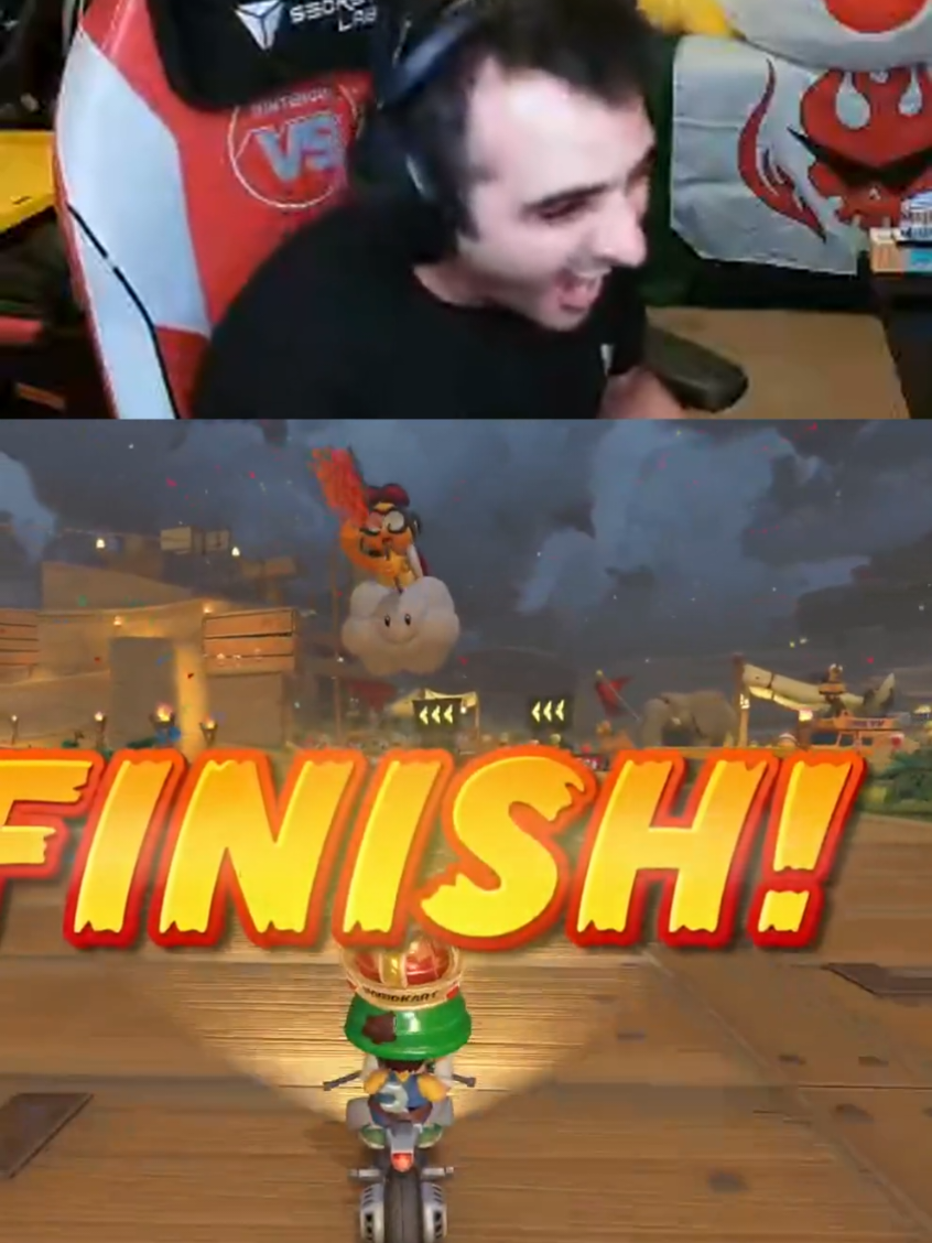 another controller shattered 🤭 #mariokart #gaming #clutch 