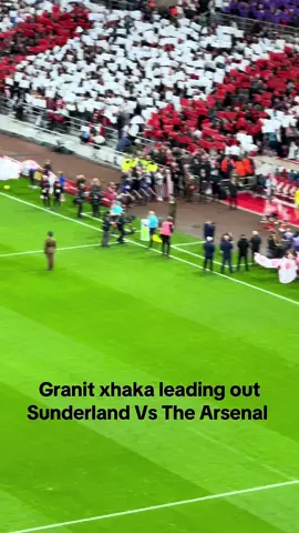 Granit Xhaka away! #Arsenal #Sunderland #StadiumLight #PremierLeague #AFC 
