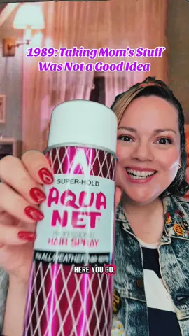 It's 1989 and you take your mom's stuff...Aquanet, Epilady, Diet Cherry Coke, etc.  #80snostalgia #80svintage 