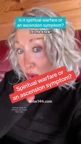 For those currently in the middle of a spiritual awakening or a spiritual evolution, how are you differentiating between whether something is spiritual warfare or simply an ascension symptom? Let me know! #spiritualawakening #spiritualevolution #5d #ascension #spiritualwarfare 