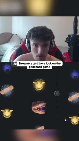Streamers test there luck on the gold pack game #kickstreaming 