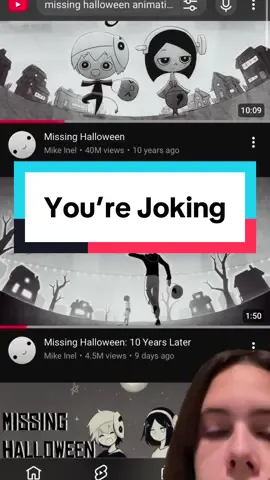 I am ill 10 years later?!?! #missinghalloween #animation #youtube #halloweenanimation #continuation 