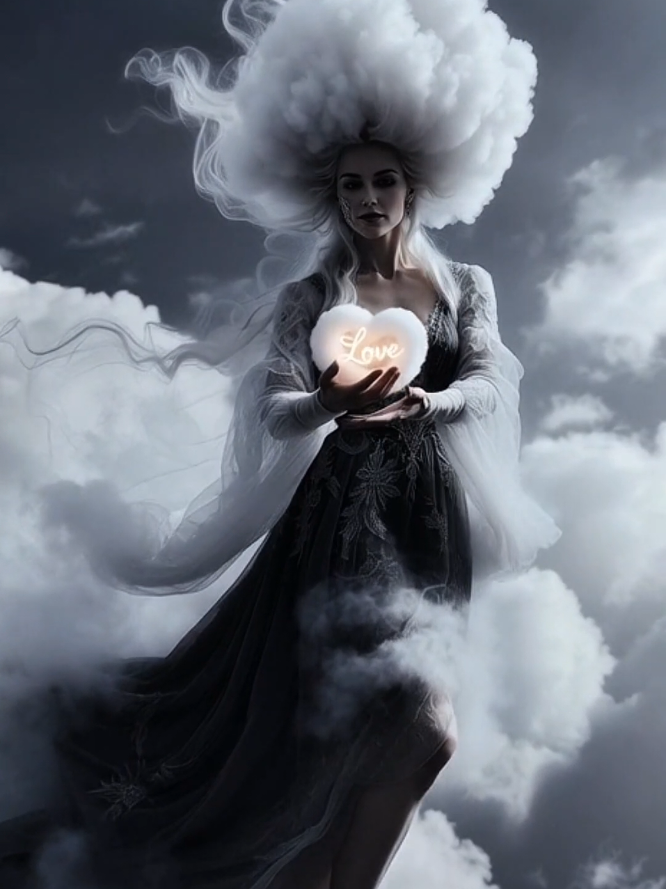 Liebe für euch 😘💟 Wolkenherzen💟#digitalcreativity #fantasyart #liebe #aiart #fyp 