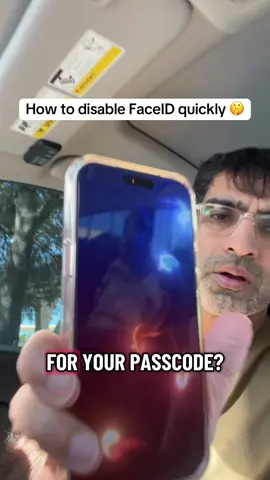 How to quickly disable FaceID on iPhone without looking.  #iphone17 #iphone17promax #iphone17air #ios26 