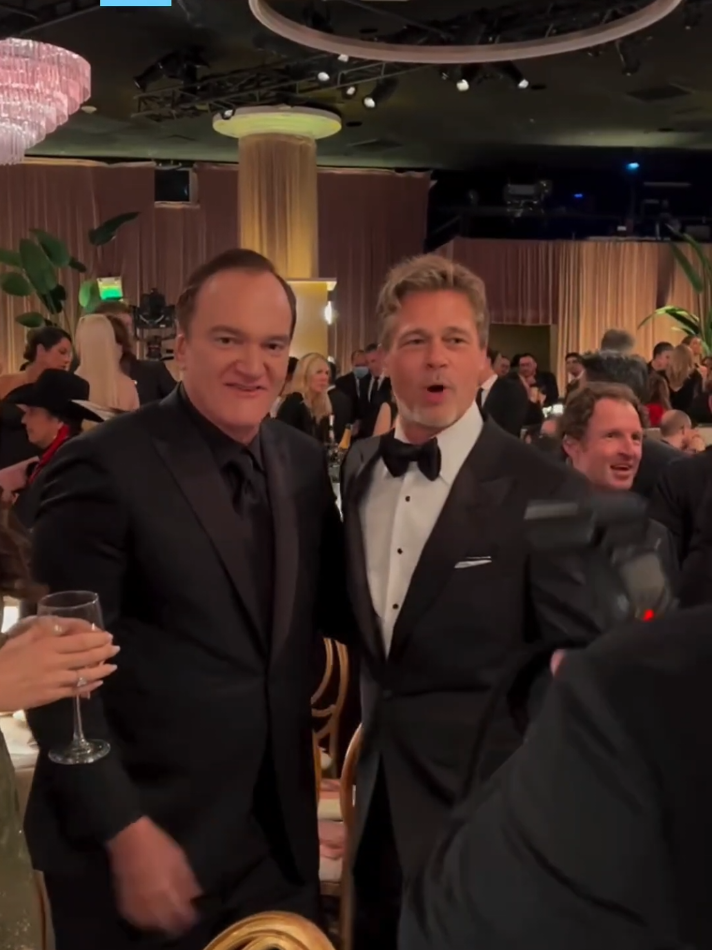 Brad Pitt with Quentin Tarantino at the Event 🔥🤩 #bradpitt #quentintarantino 