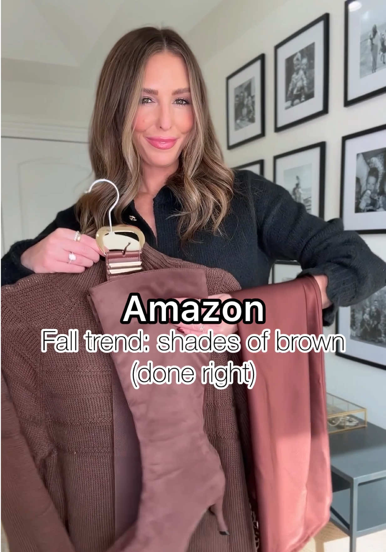 Fall trend: shades of brown done right! All from Amazon!  #falltrends #mochamousse #falloutfits #fallootd #fallfashion 