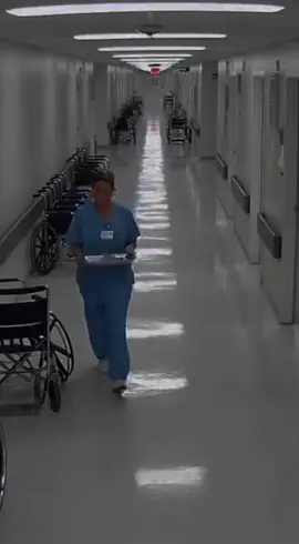 One of the empty wheelchair suddenly swivels on its own and then begins to roll rabidly down #nightvision #cctvcamera #paranormal #scarytiktoks 