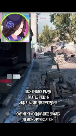 this is some umazing gameplay, goodjob rice shower #fyp #trending #battlefield6 #umamusume #riceshower 