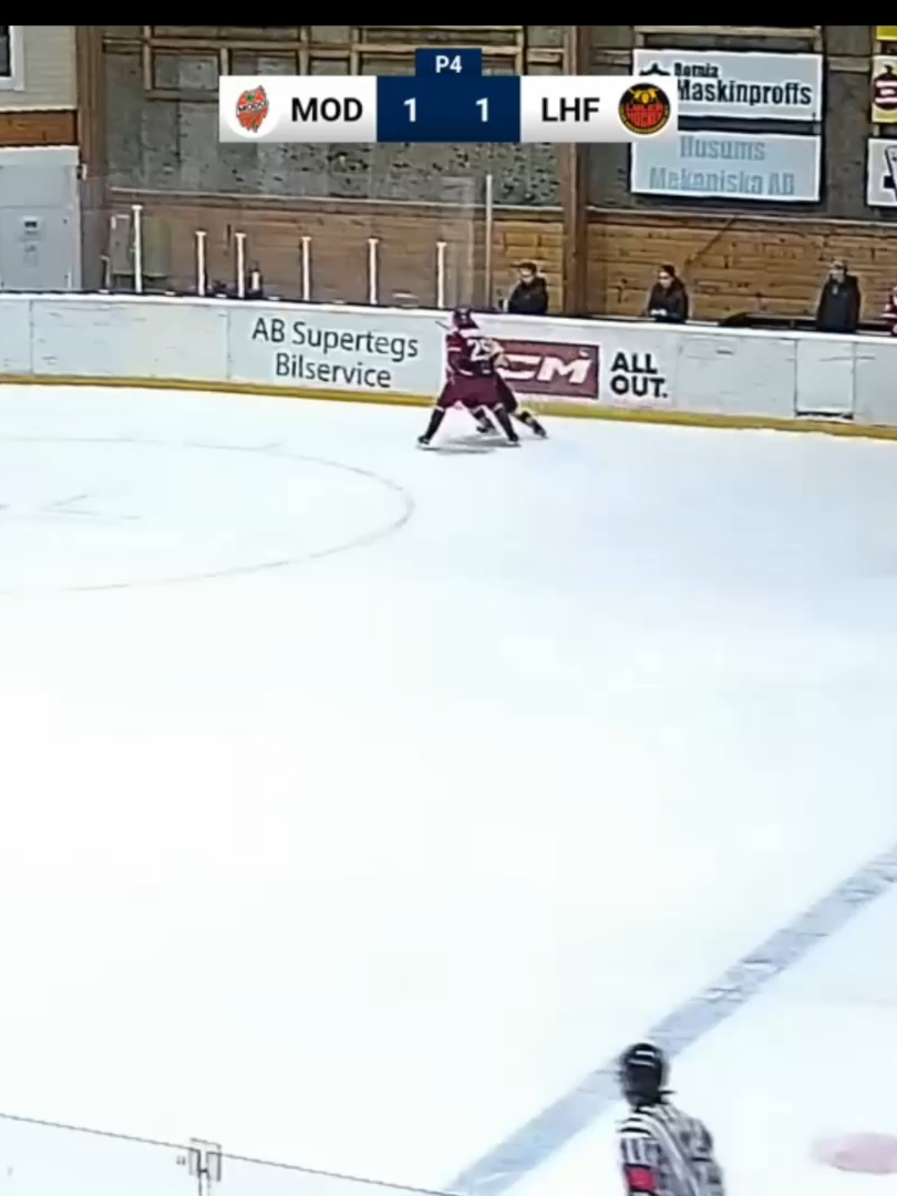 Mål. FELIX KARLSSON Modo  #hockeygame #icehockey #ishockeyskill #juniorhockey #hockeyplayer