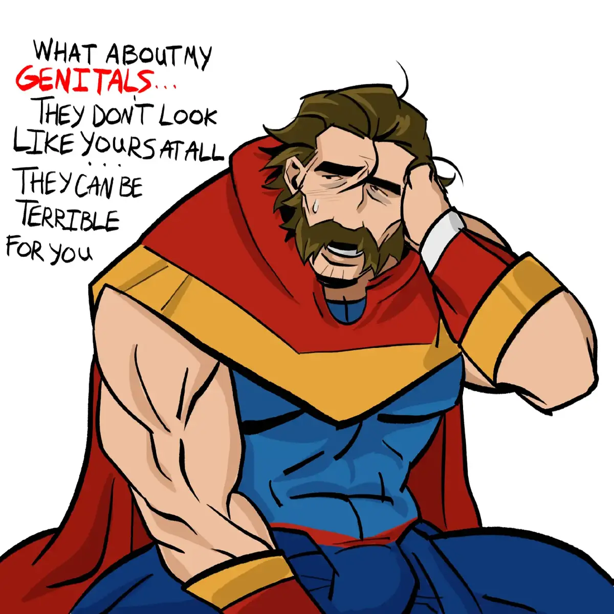 This is probably not so terrible I think #dispatch #videogame #fyp #comics #art #phenomaman #robertrobertson #blondeblazer 