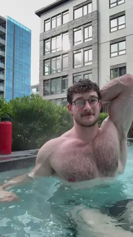 Does flexing in the hot tub count as showering? 