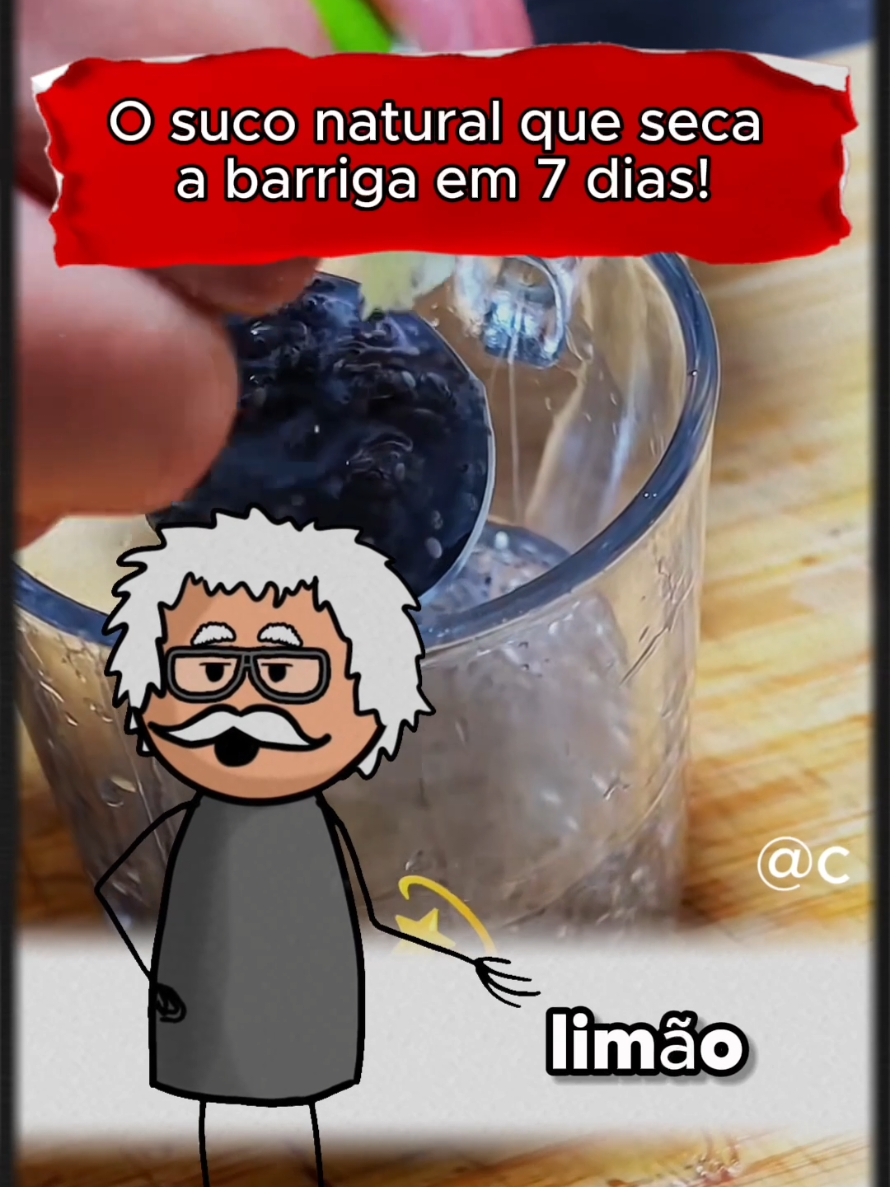 O suco de chia com limão que derrete gordura de verdade!