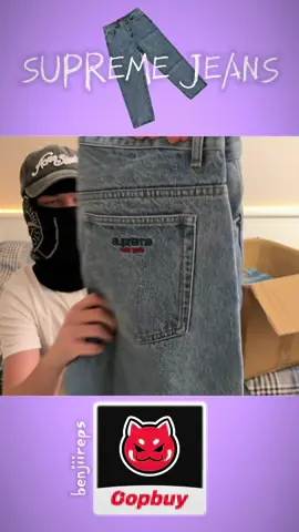 Supreme Jeans Review👖Sign up using my code to get 30% off shipping. #foryou #viral #oopbuy #pandabuyfinds #cnfans @Tiger @benjireps @OopChristine @Benjii 