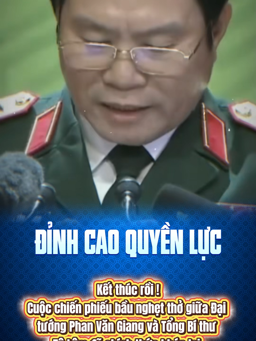 Kết thúc rồi !! Cuộc chiến phiếu bầu nghẹt thở giữa Đại tướng Phan Văn Giang và Tổng Bí thư Tô Lâm đã chính thức khép lại. #phanvangiang #bodoicuho #xuhuong #viral #fyp