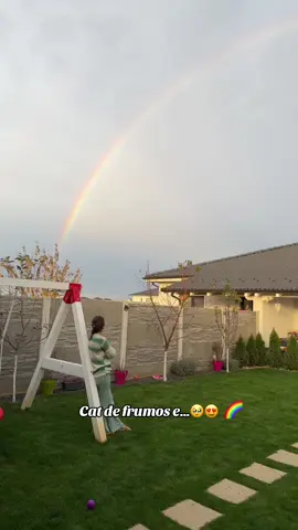 Am găsit cel mai frumos curcubeu 🌈, dar și cei mai frumoși nori! 😍#toataromania #rain #beauty #fyp #tik_tok 