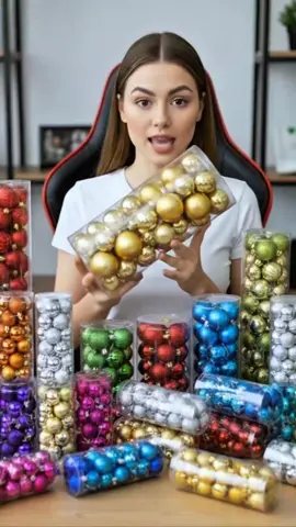 Bolas de natal completa tamanhos grande e pequeno #bolasdenatal #natal #enfeitesdenatal #decoracaodenatal 