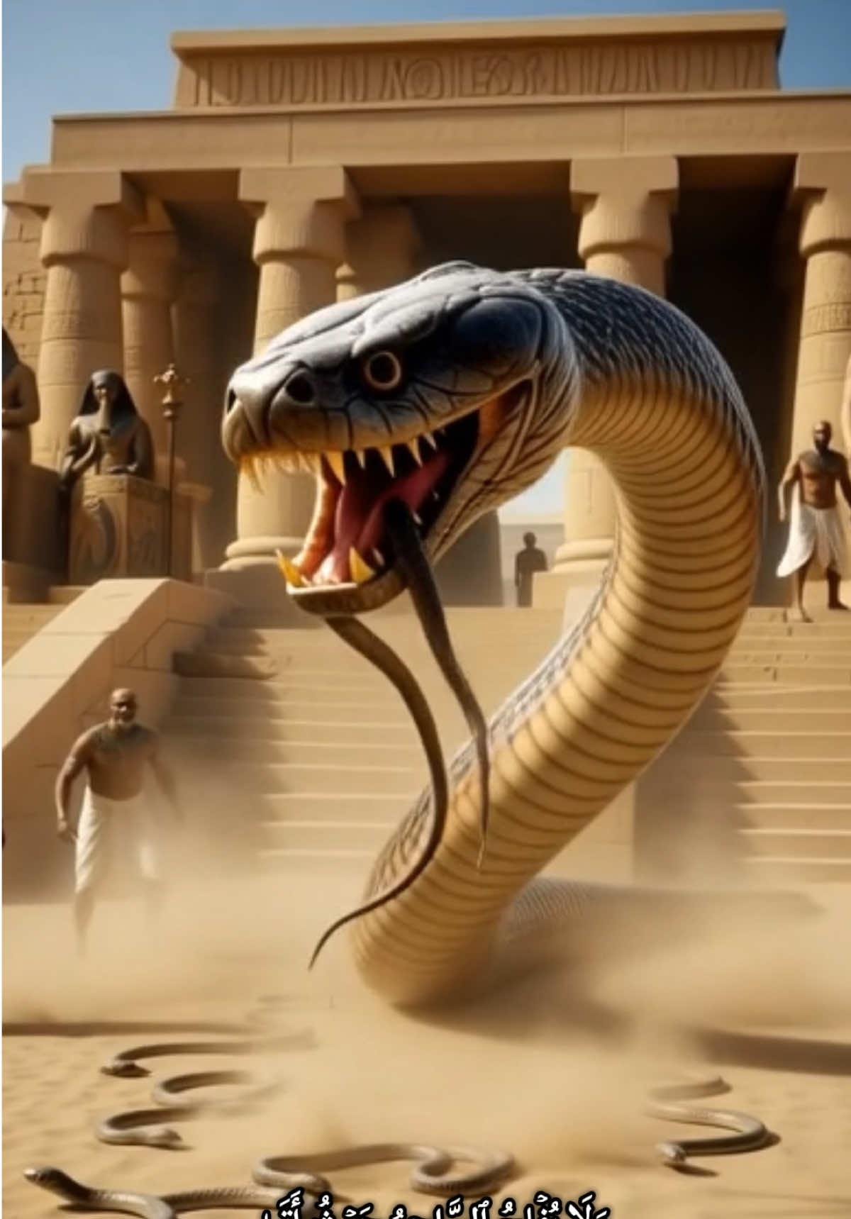 قوة الإيمان تظهر في أصعب المواقف؛ موسى بعصاه يواجه الشر ويهزم كل العقبات. درس لنا جميعًا: بالثقة بالله، تنتصر الحقائق مهما كانت صعبة. #قران_كريم #قران #اسلام #quran #muslim   