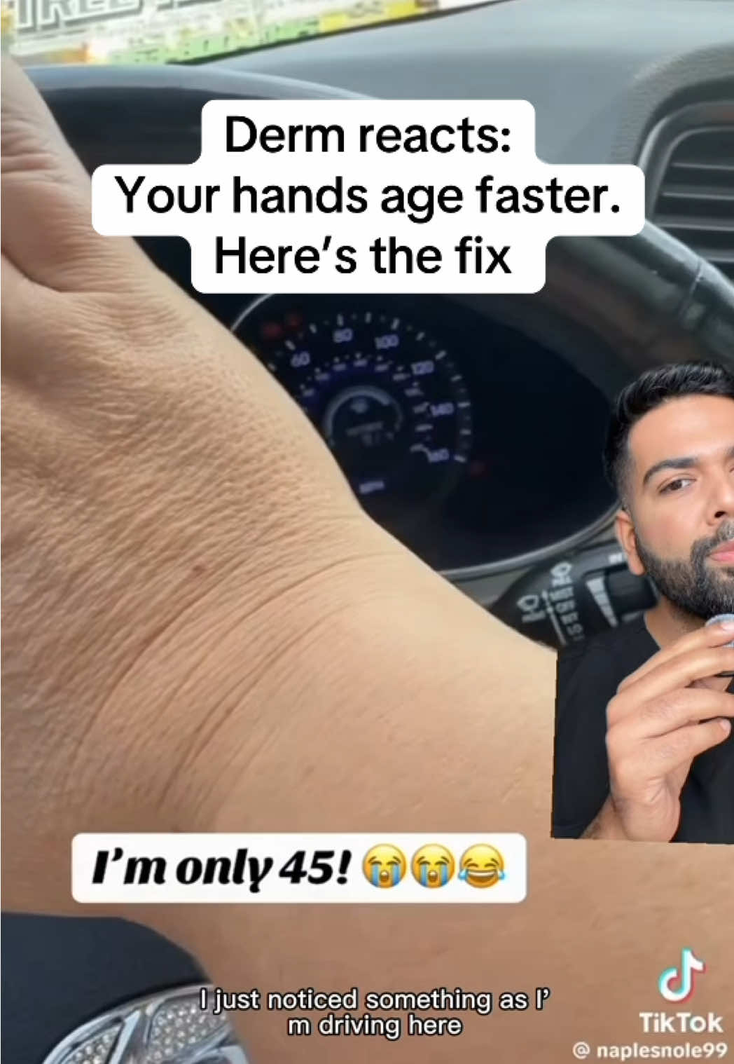 Old lady hands? Extend your face routine: Vit C + SPF (AM), retinoid (PM). Done. Questions? 👇🏽 #bodycare #dryhands #handcare #antiagingtips #handcream 